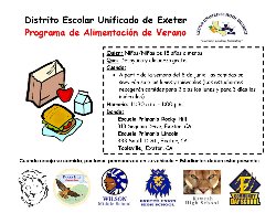 EUSD Summer Feeding Program- Spanish